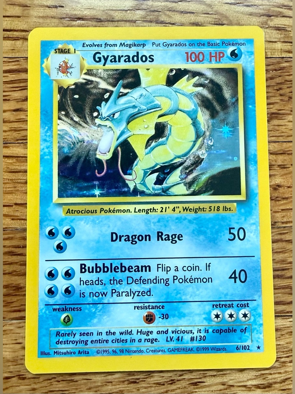 Pokémon - GYARADOS - 6/102 - Base Set - Holo